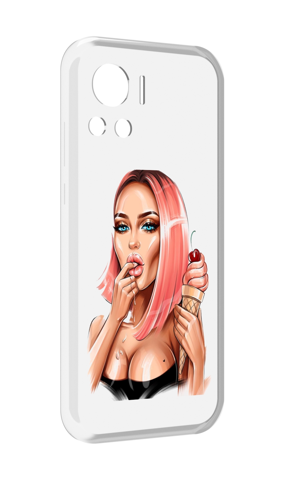 

Чехол MyPads Девушка-и-мороженое женский для Motorola Edge 30 Ultra, Прозрачный, Tocco