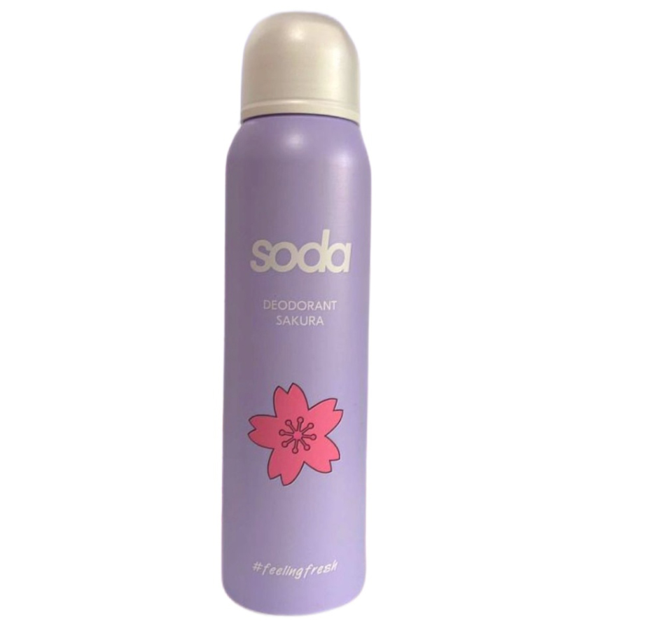 Дезодорант для тела Soda #feelingfresh Sakura 150 мл zanzea блузка без рукавов и брюки летний наряд женский повседневный костюм двойка