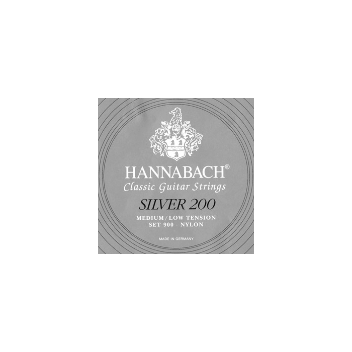 

Комплект струн для классической гитары Hannabach нейлон/посеребренные Silver 200 900MLT