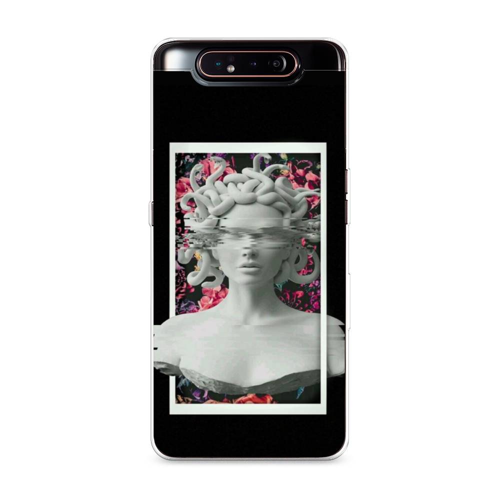 

Чехол на Samsung Galaxy A80 "Web Punk Медуза Горгона", Черный;серый, 28350-6