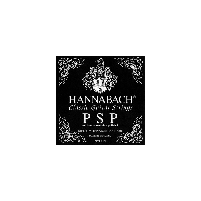 Комплект струн для классической гитары Hannabach нейлон/посеребренные Black Psp 850MT