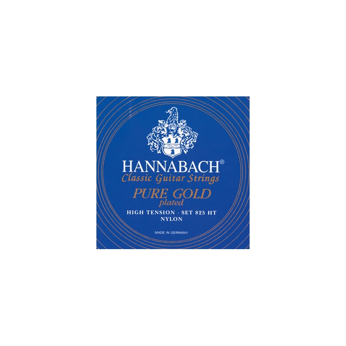 

Комплект струн для классической гитары Hannabach нейлон/позолоченные Blue Pure Gold 825HT