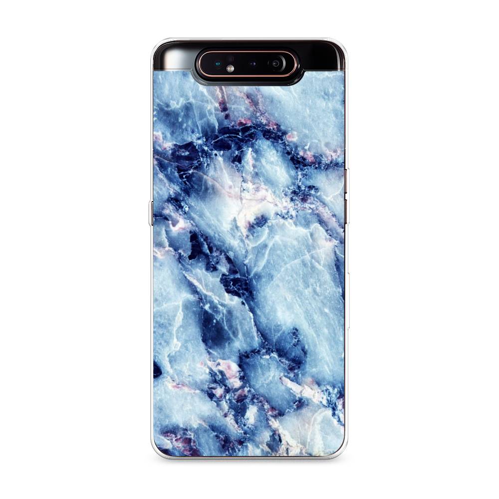 

Чехол на Samsung Galaxy A80 "Мрамор с синими прожилками", Синий, 28350-3