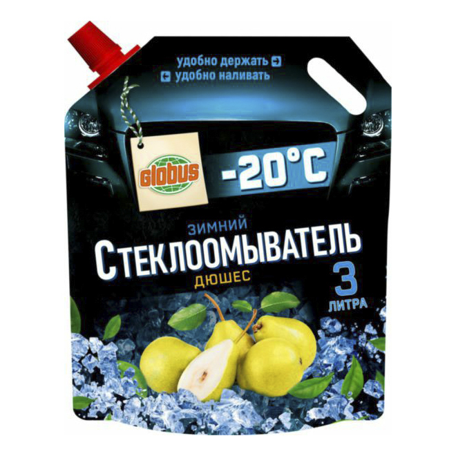 

Жидкость стеклоомывающая Globus - 20C Дюшес 3 л, Прозрачный