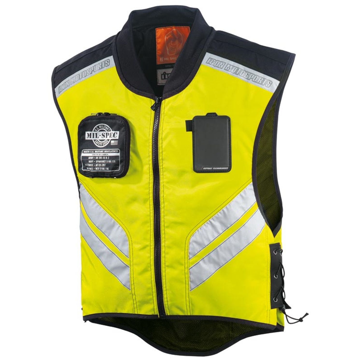 

Защита жилет (size:M-XL, свето отражающий) ICON, Желтый, Z-920