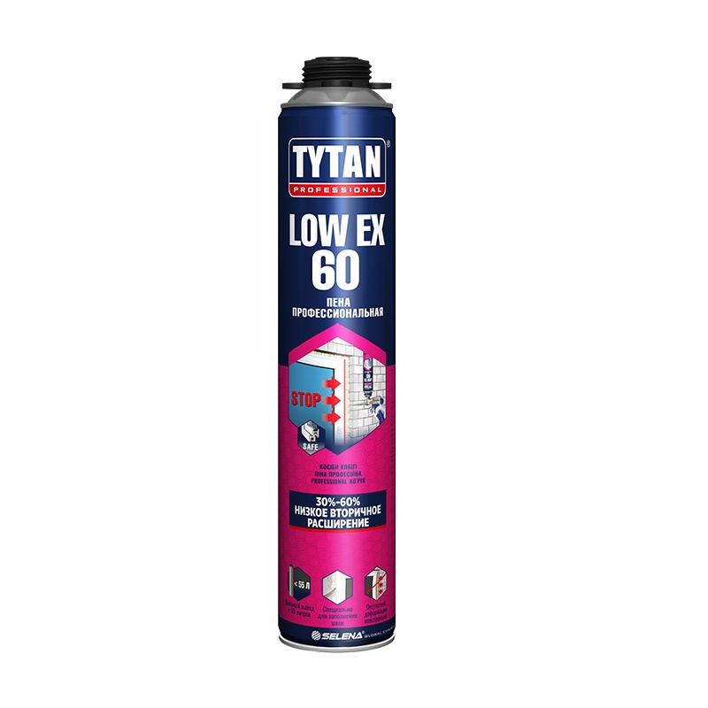 Пена монтажная TYTAN Professional LowEx 60 750мл PRO +5/+30C*