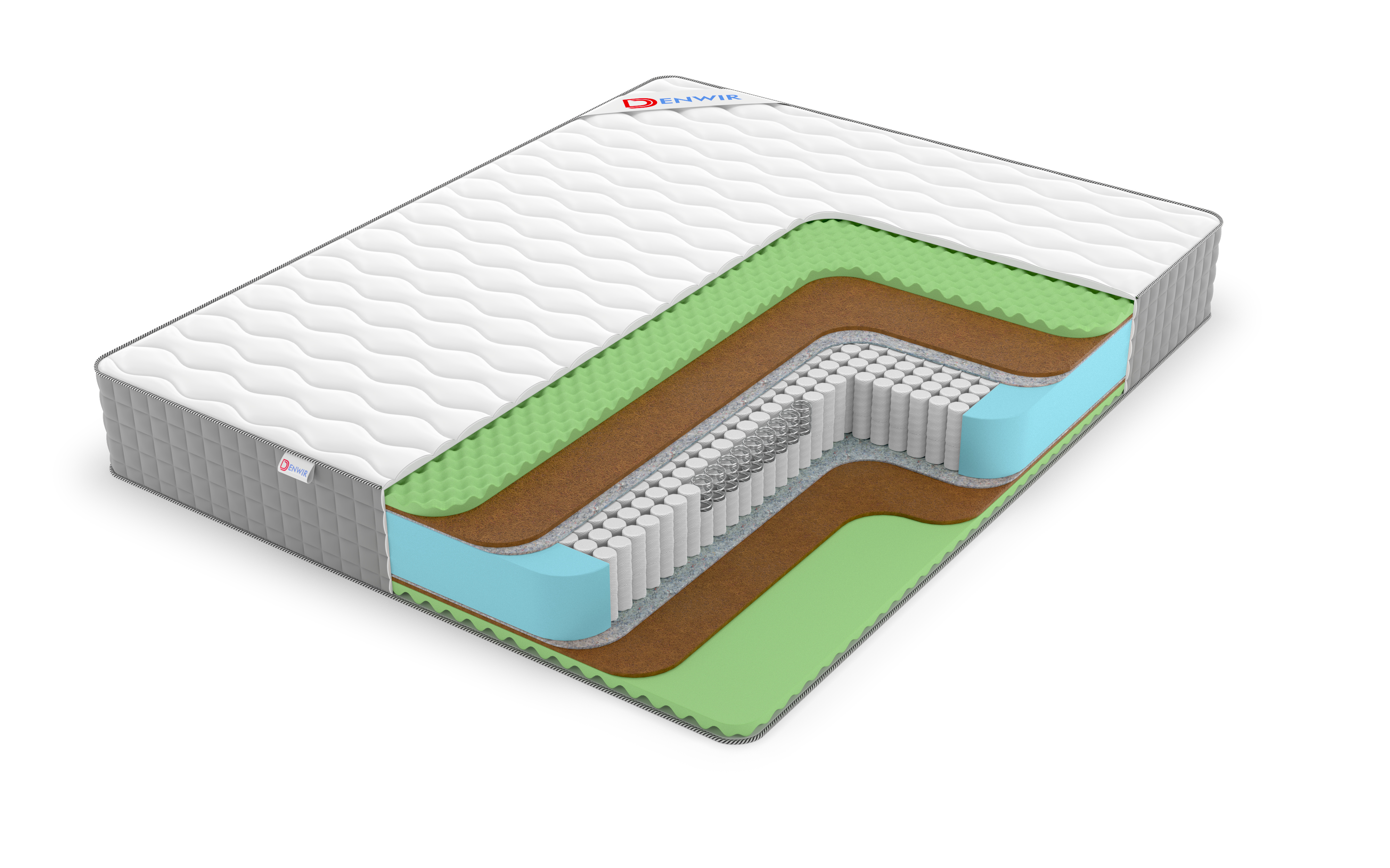 

Матрас пружинный DENWIR BEST MIDDLE RELAX FOAM S1000/chstmat_BMRFS1000_75x115, Белый, BEST MIDDLE RELAX FOAM S1000