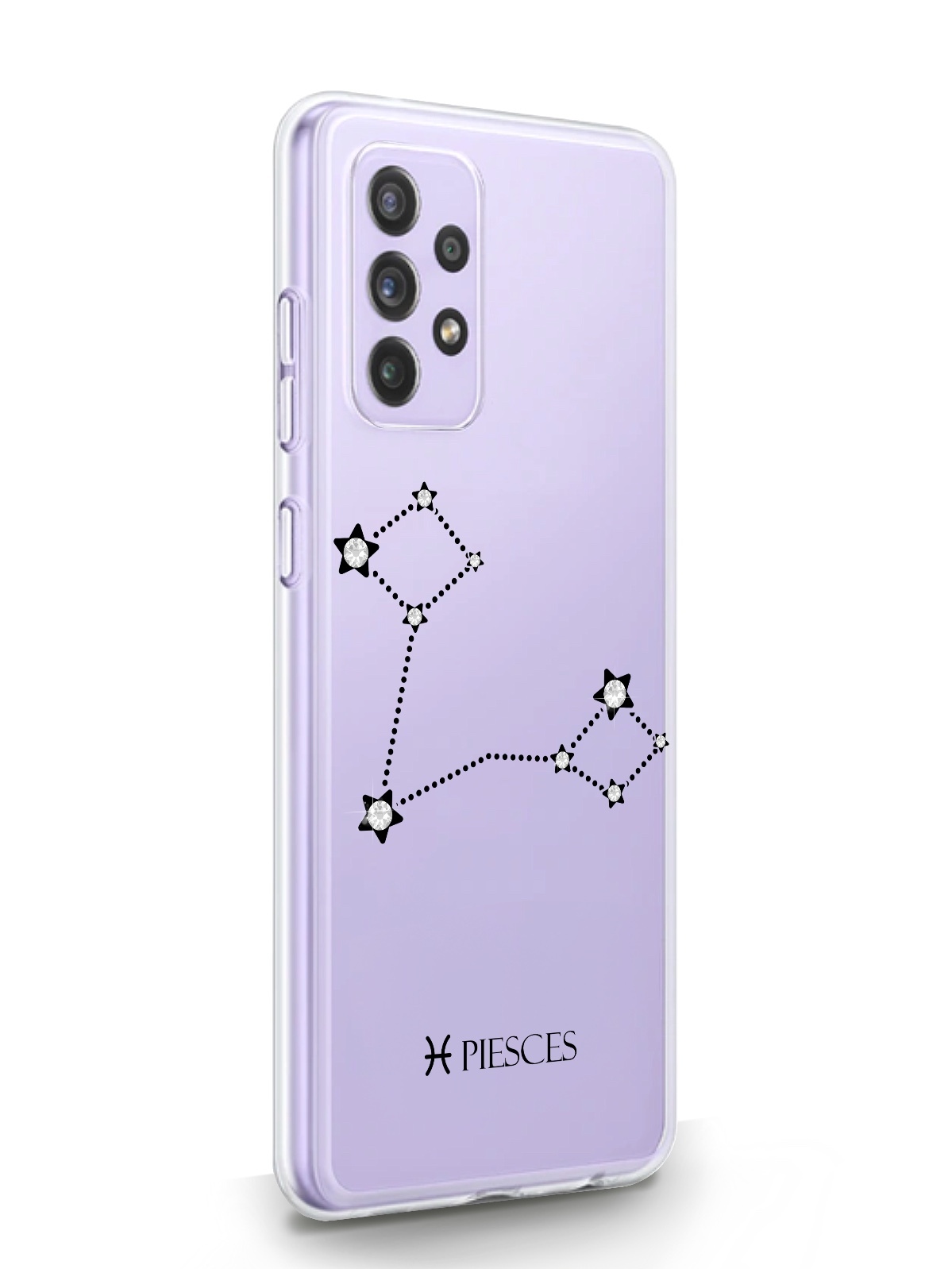 

Чехол MustHaveCase для Samsung Galaxy A72 Знак зодиака Рыбы прозрачный, Samsung Galaxy A72 Знак зодиака Рыбы Pisces