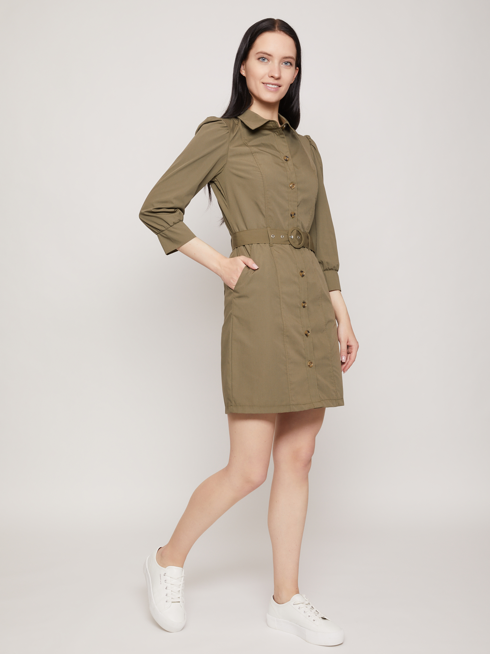 

Платье женское Zolla z0212182592217500 хаки L, z0212182592217500