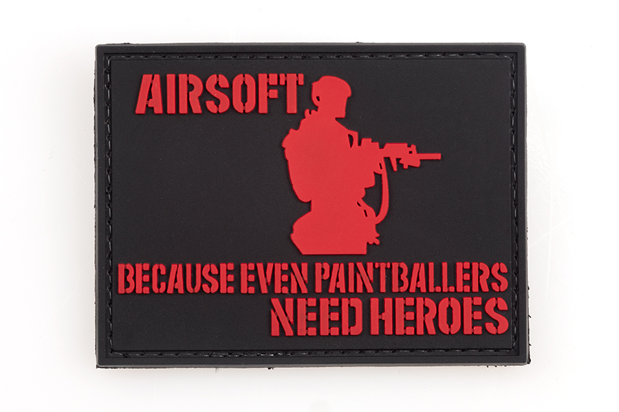 

Патч TeamZlo Airsoft because even paintballers need heroes RD (TZ0156RD), Черный;красный
