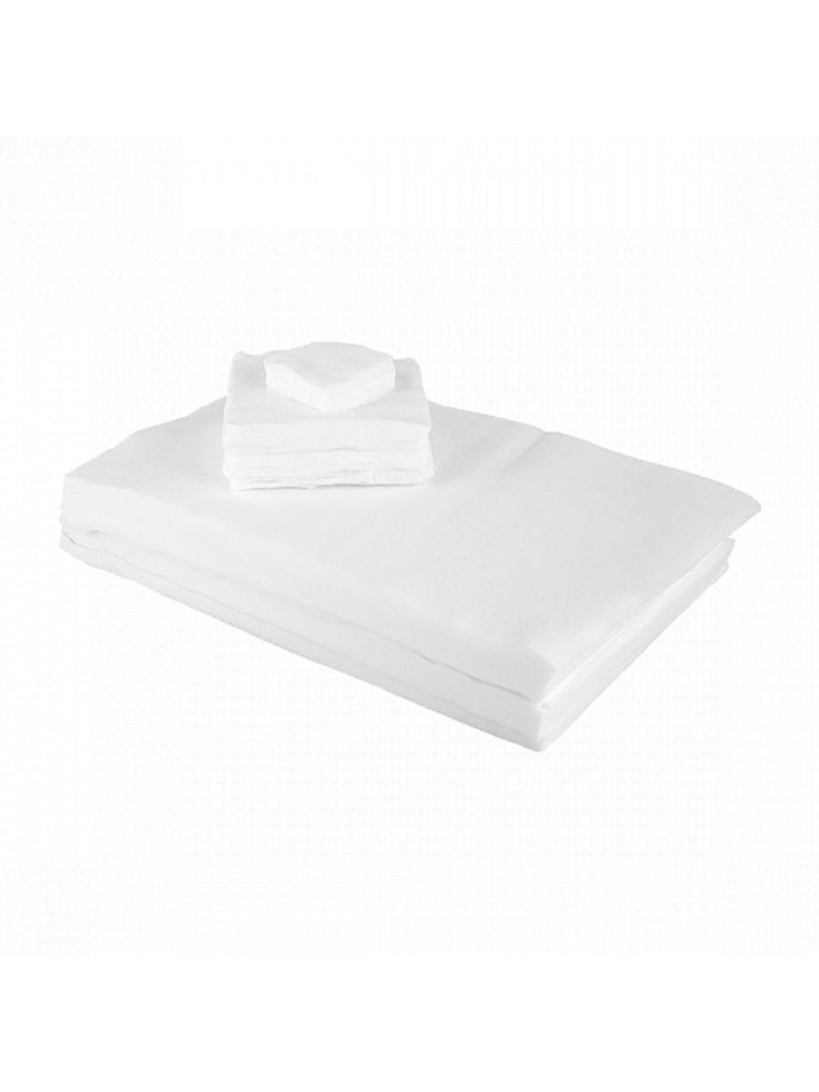 Салфетка одноразовая спанлейс белая 7x7 см. 100 шт/упак.