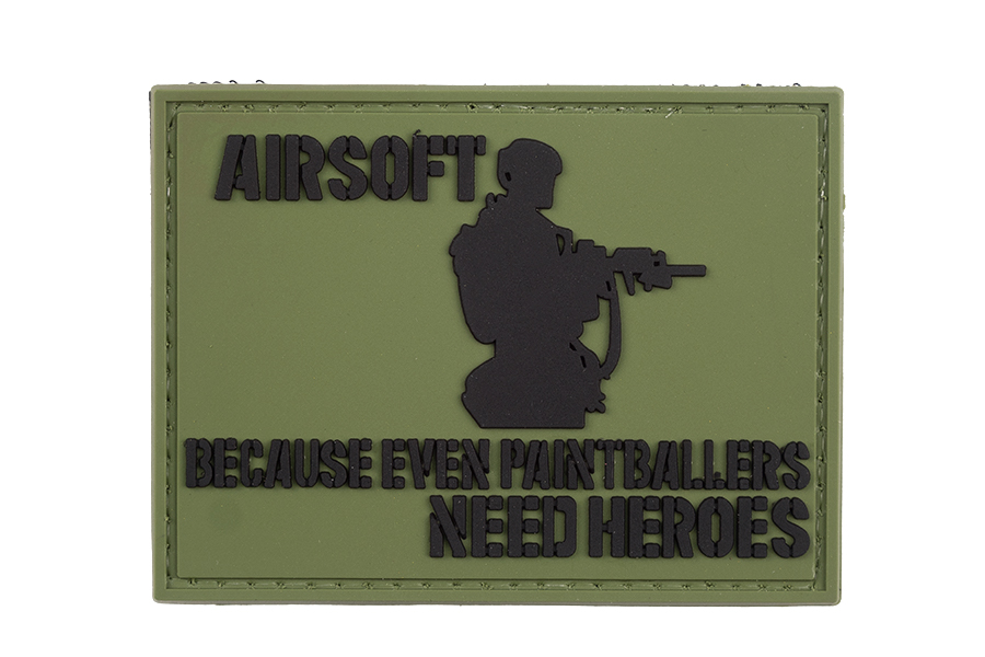 

Патч TeamZlo Airsoft because even paintballers need heroes OD (TZ0156OD), Зеленый;черный