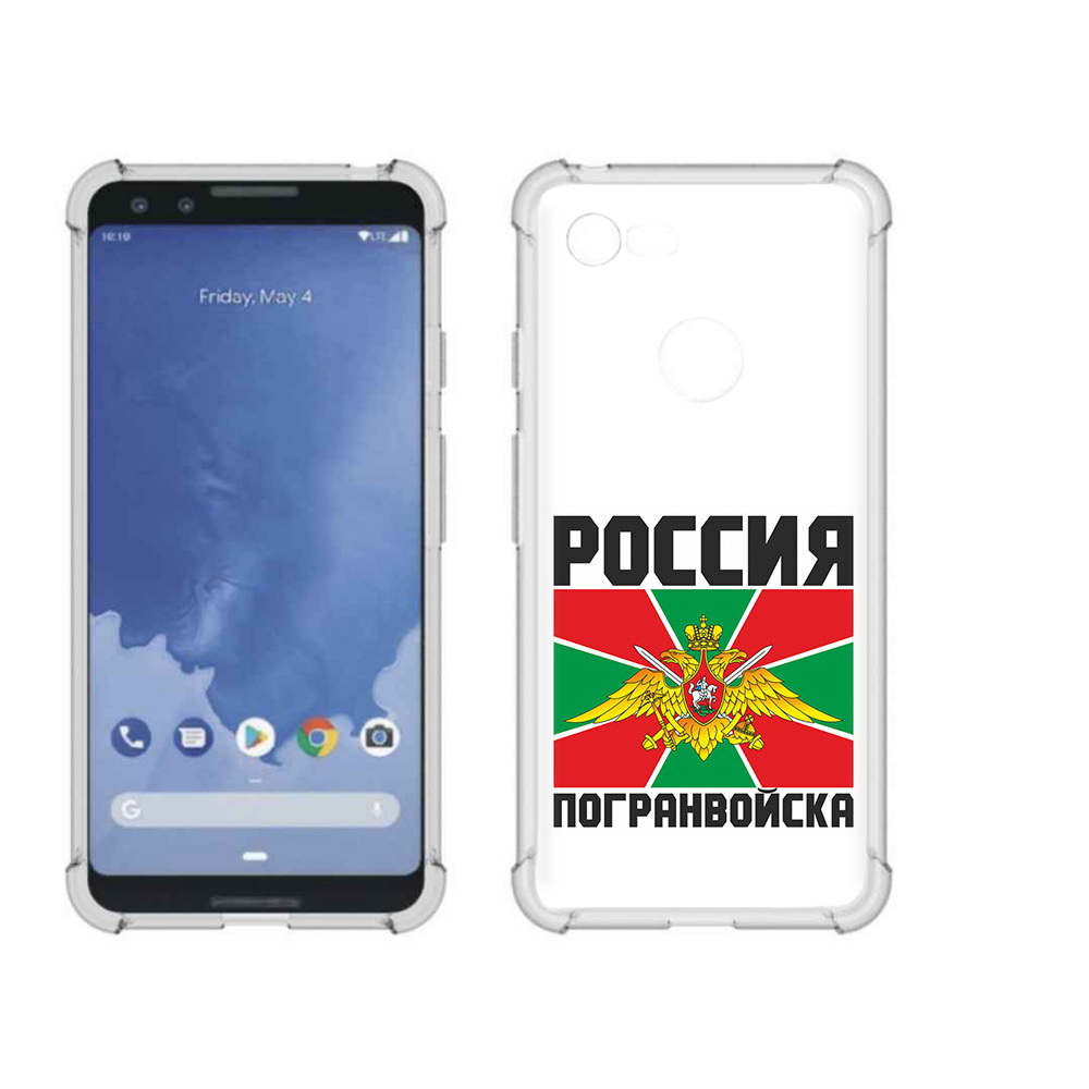 

Чехол MyPads Tocco для Google Pixel 3 погранвойска, Прозрачный, Tocco