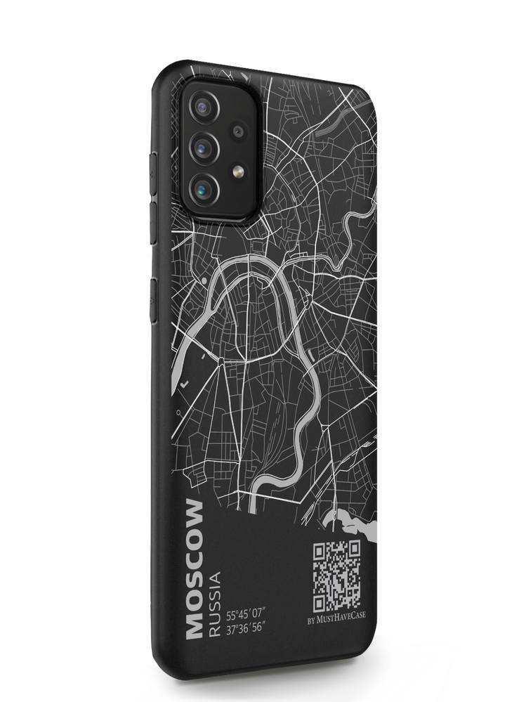 фото Чехол musthavecase для samsung galaxy a72 карта москвы черный