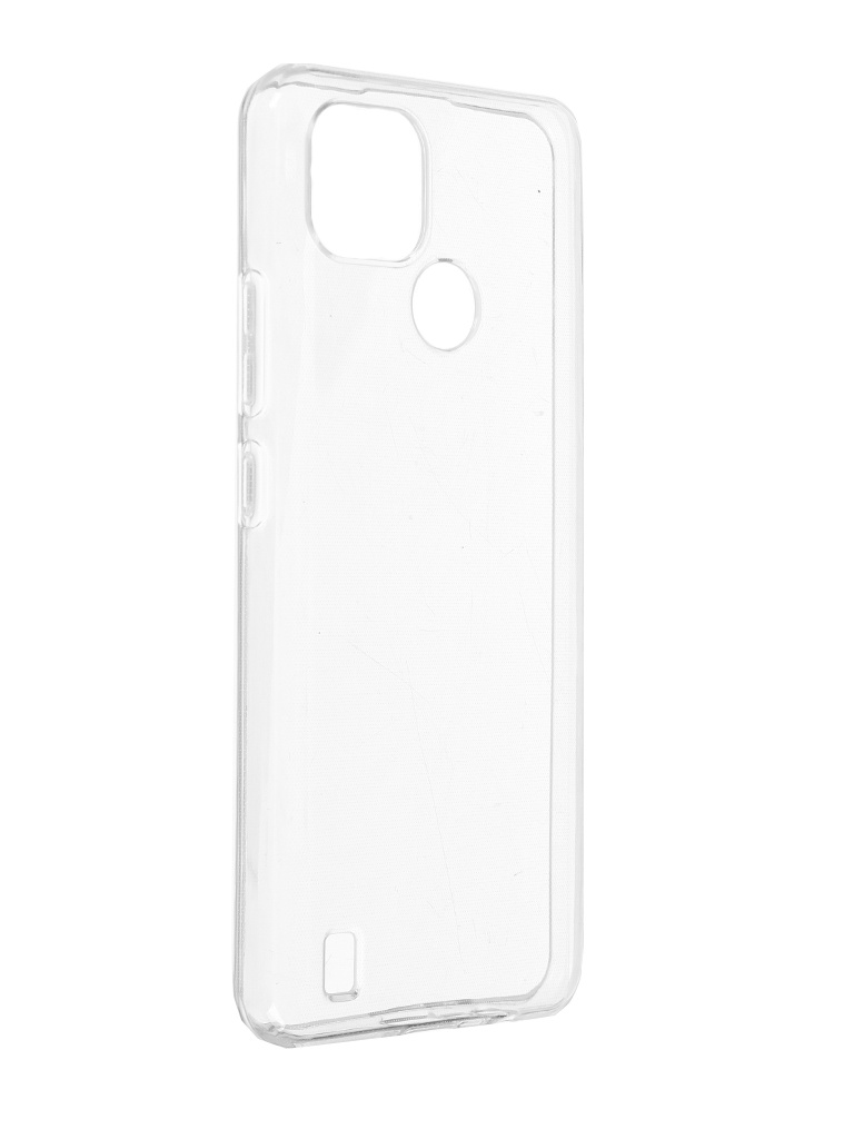 фото Чехол brosco для realme c21 silicone transparent rm-c21-tpu-transparent