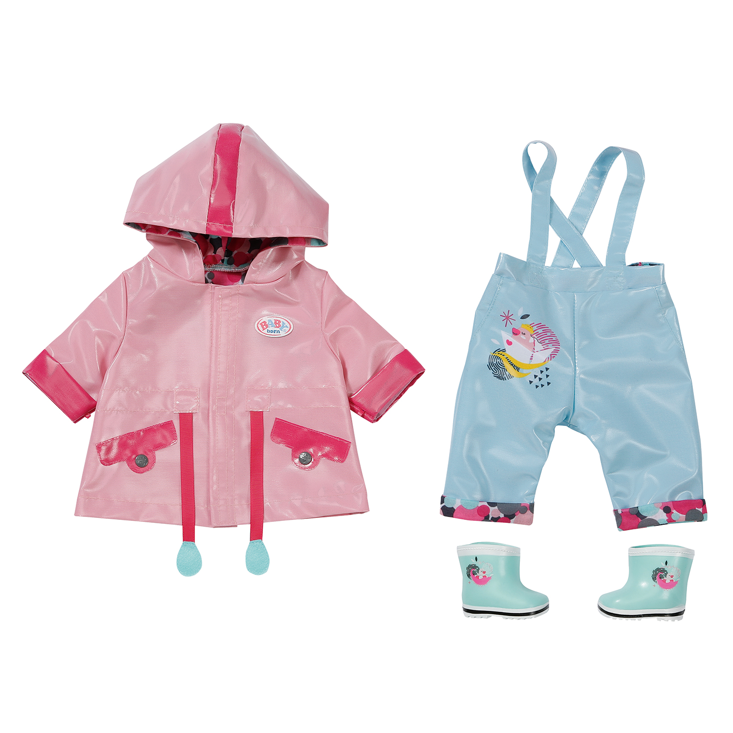 Набор одежды Дождевик Zapf Creation BABY born для кукол 43 см, коробка вешалка для одежды животным 19 х 14 х 0 4 см розовая