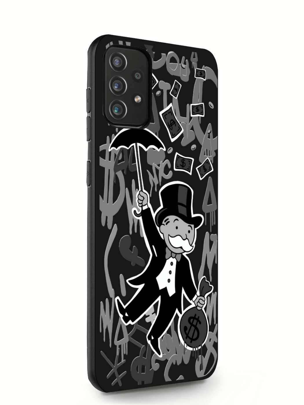 фото Чехол musthavecase для samsung galaxy a72 monopoly black edition черный