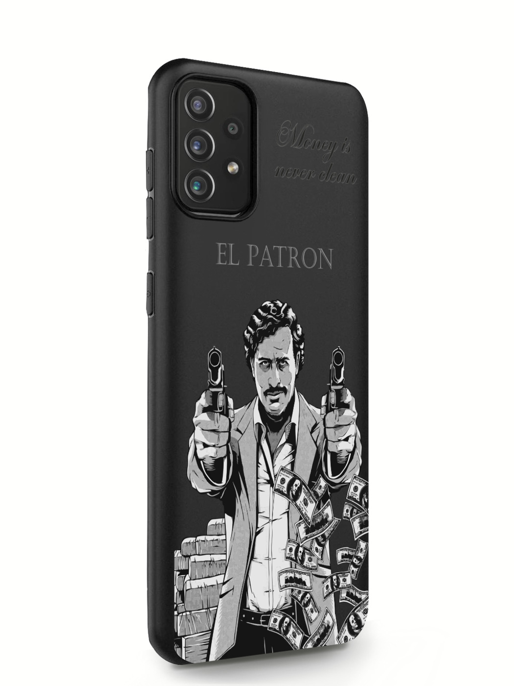 фото Чехол musthavecase для samsung galaxy a72 el patron pablo escobar черный