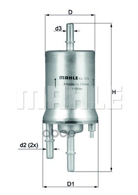 

Фильтр топливный Mahle/Knecht kl572