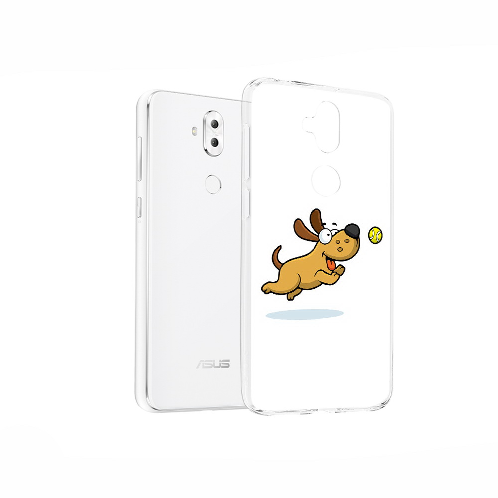 

Чехол MyPads Tocco для Asus ZenFone 5 Lite (ZC600KL) пёсик, Прозрачный, Tocco