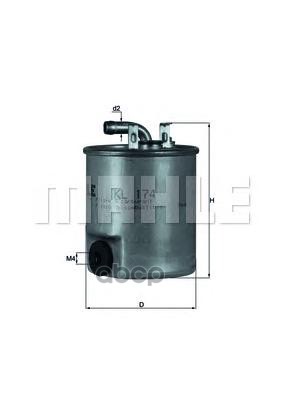 

Фильтр топливный Mahle/Knecht kl174