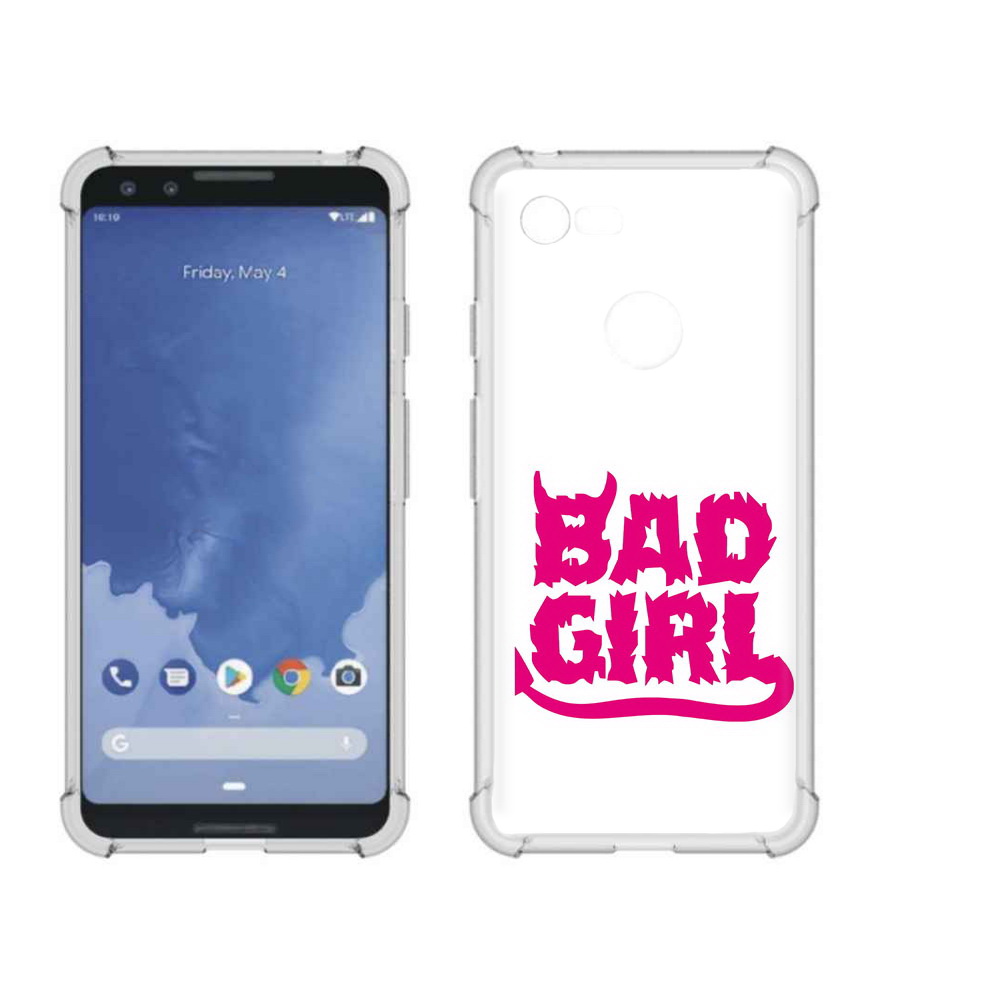 

Чехол MyPads Tocco для Google Pixel 3 плохая девочка, Прозрачный, Tocco