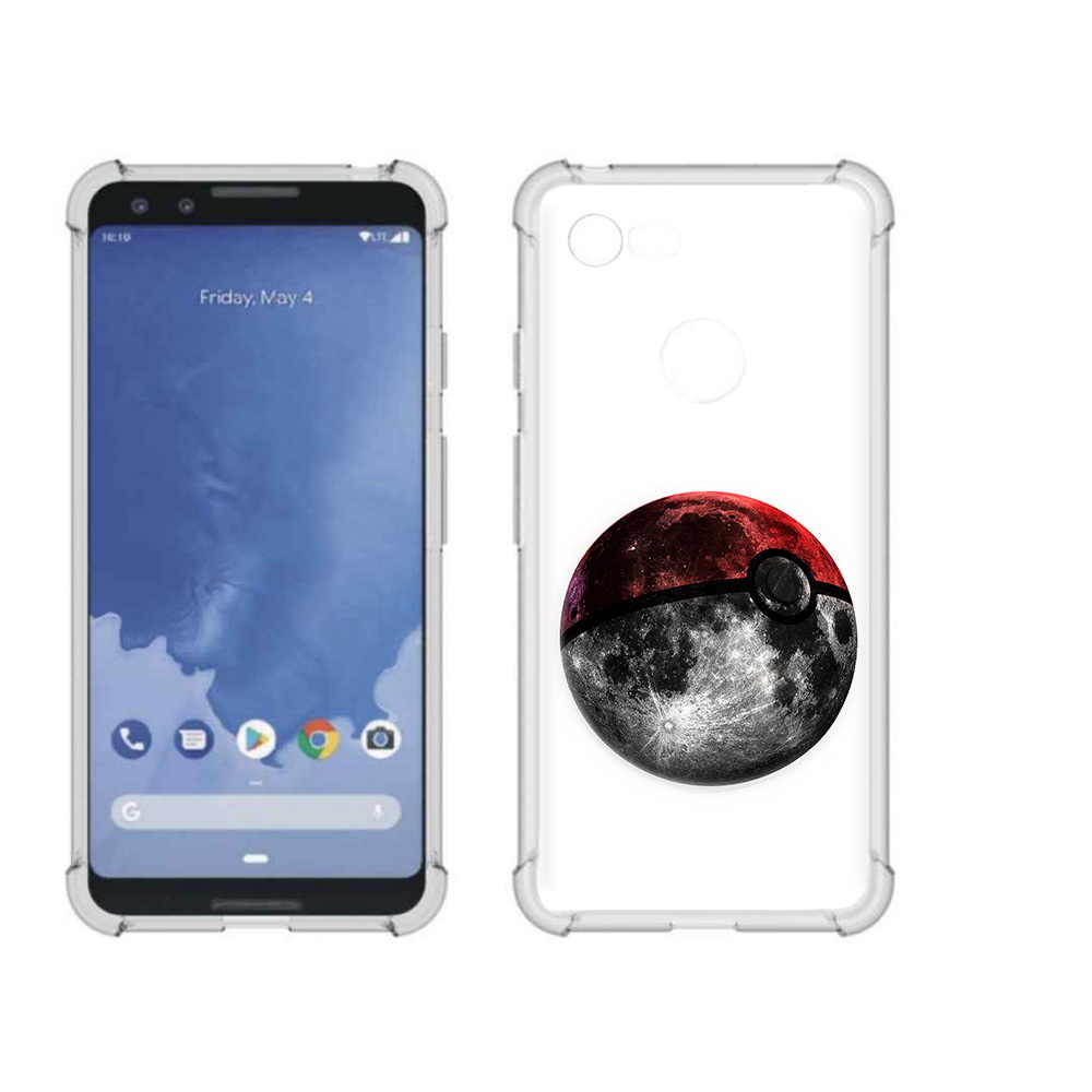 

Чехол MyPads Tocco для Google Pixel 3 планета покебол, Прозрачный, Tocco