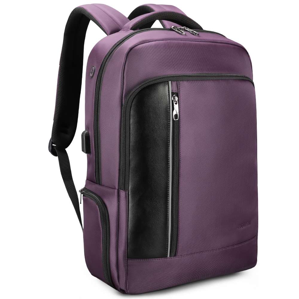 Рюкзак унисекс Tigernu T-B3668 фиолетовый, 46х31х15 см