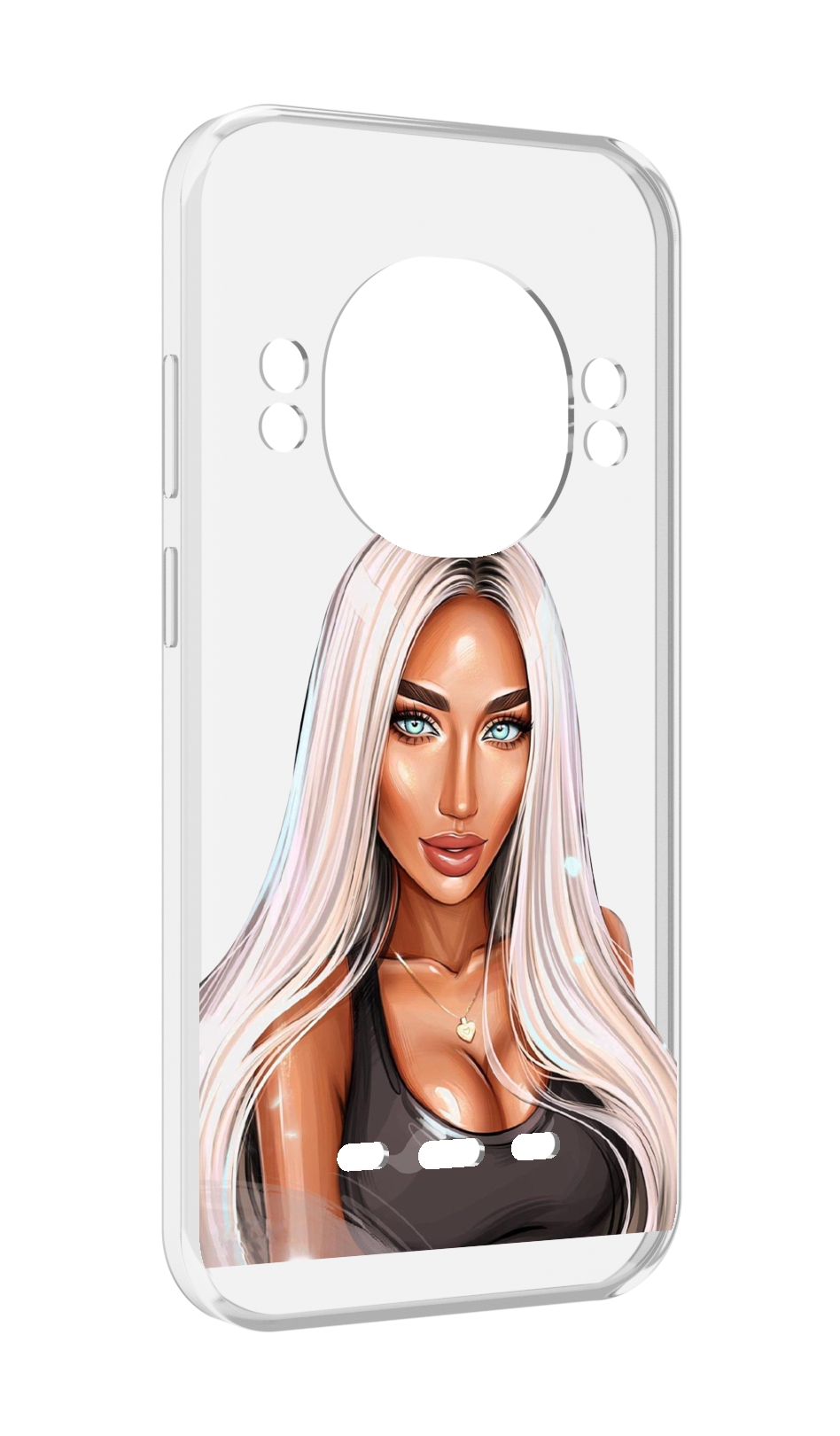 

Чехол Mypads Блондинка Женский для Ulefone Power Armor 16 Pro, Прозрачный, Tocco