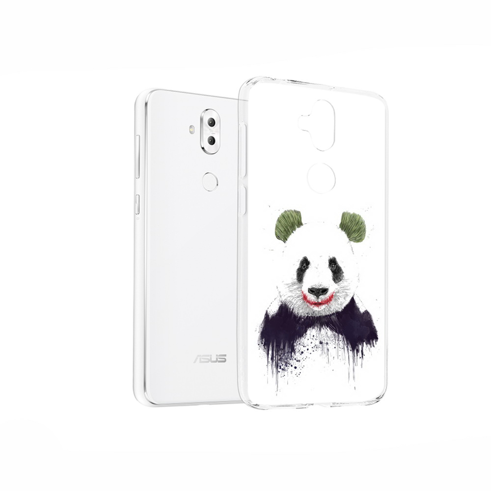 

Чехол MyPads Tocco для Asus ZenFone 5 Lite (ZC600KL) панда джокер, Прозрачный, Tocco