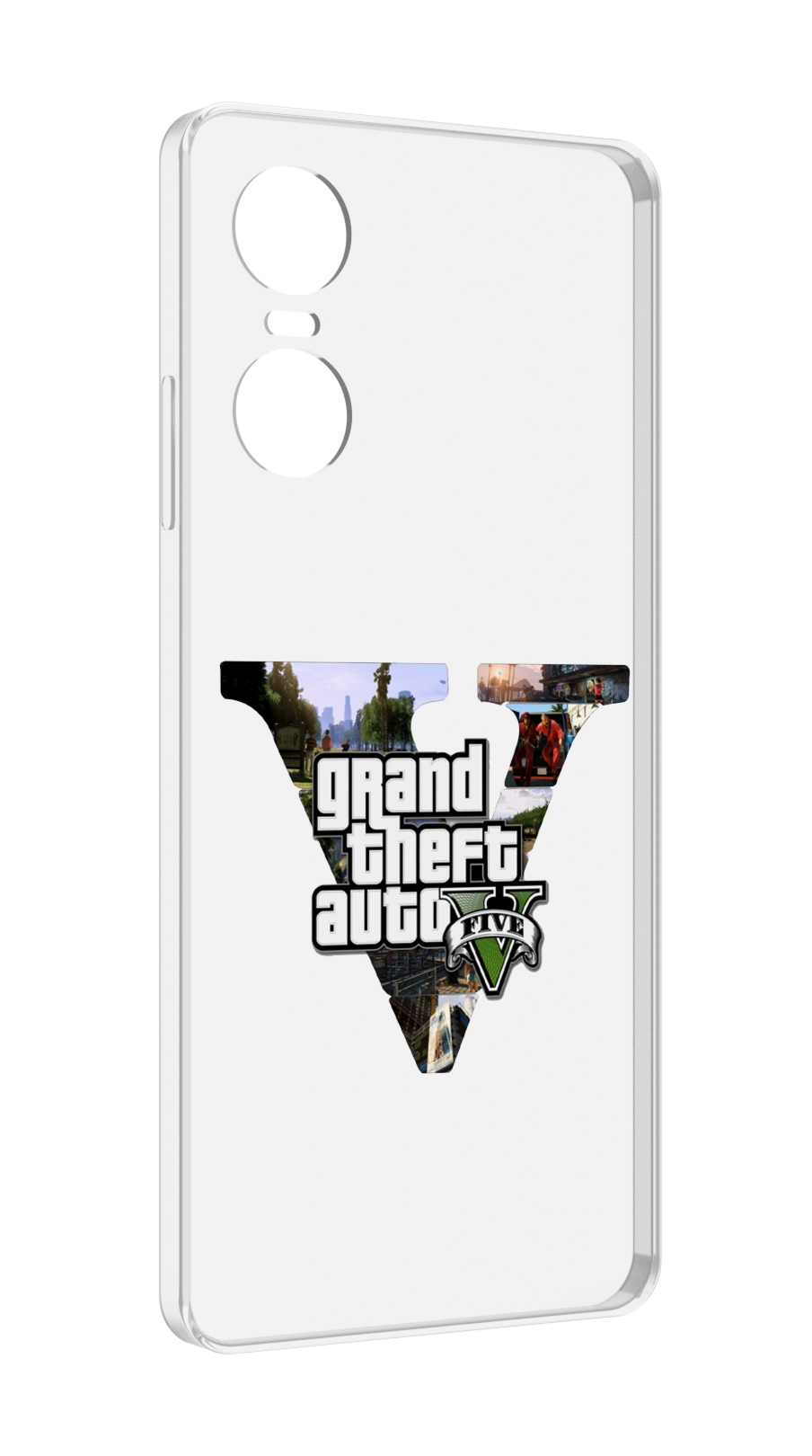 

Чехол MyPads GTA 5 логотип для Tecno Pop 6 Pro, Прозрачный, Tocco