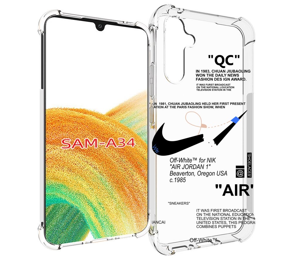 

Чехол MyPads коллаборация-найк для Samsung Galaxy A34, Tocco
