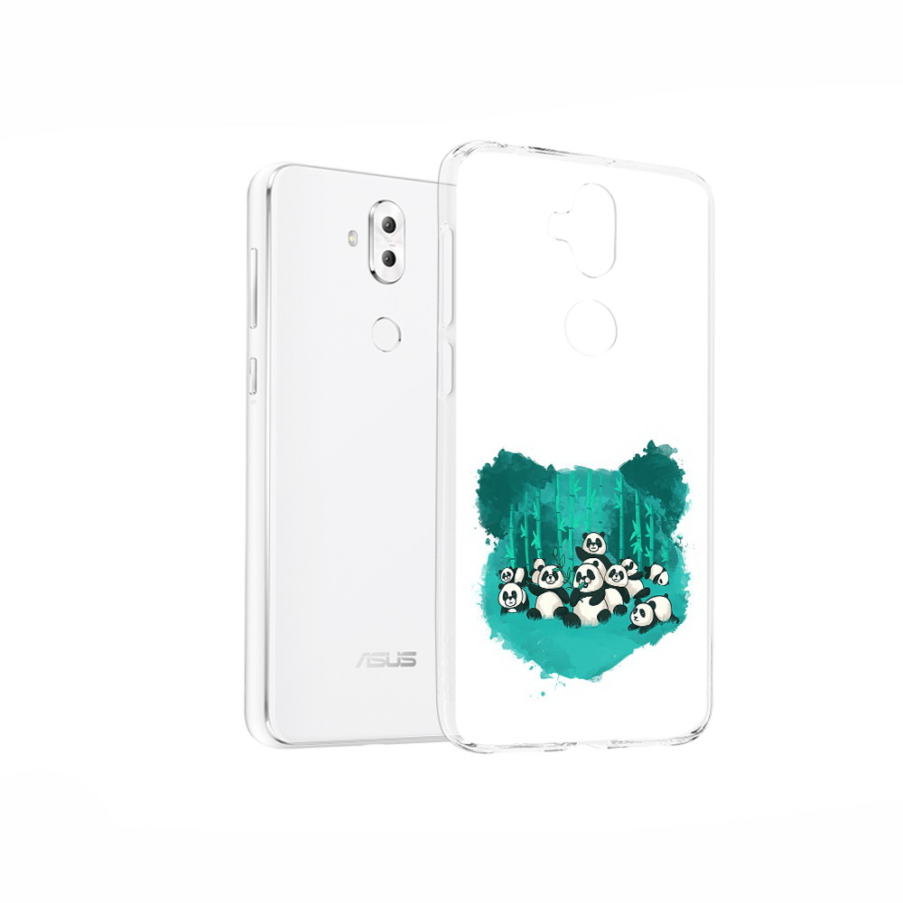 Чехол MyPads Tocco для Asus ZenFone 5 Lite (ZC600KL) нарисованные панды
