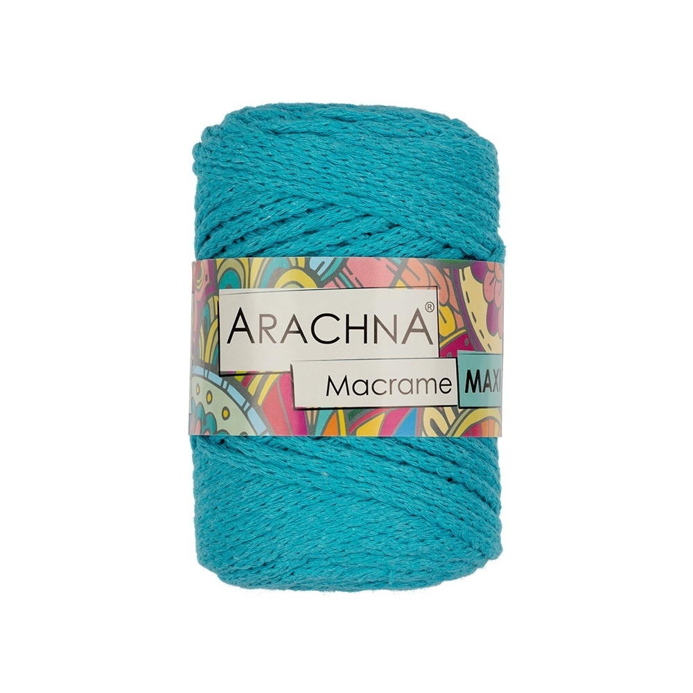 

Пряжа ARACHNA Macrame Maxi №13, бирюзовый, Macrame Maxi