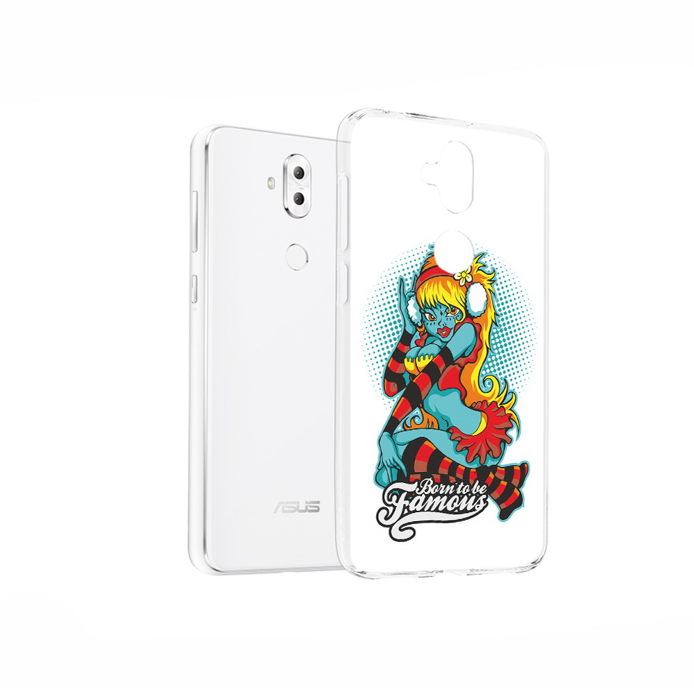 

Чехол MyPads Tocco для Asus ZenFone 5 Lite (ZC600KL) нарисованная девушка в наушниках, Прозрачный, Tocco