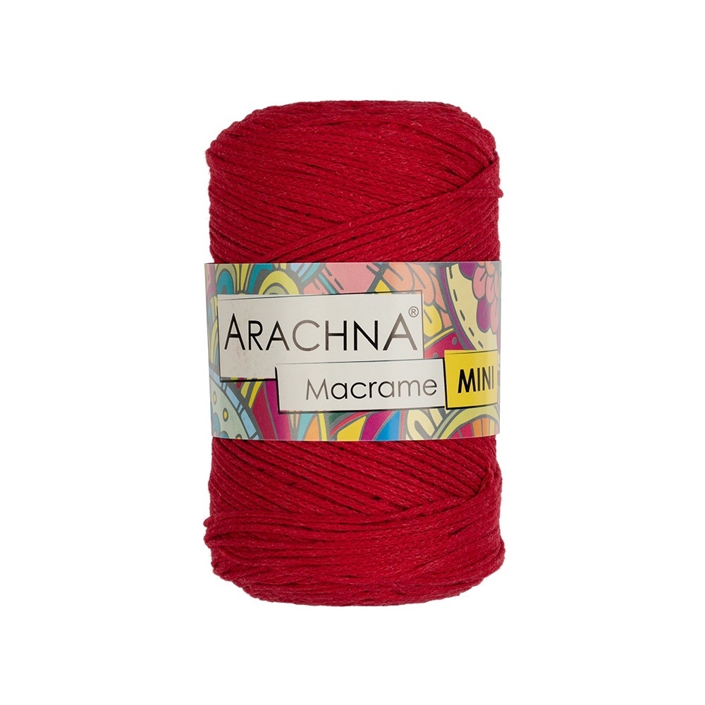 фото Пряжа arachna macrame mini №08 красный