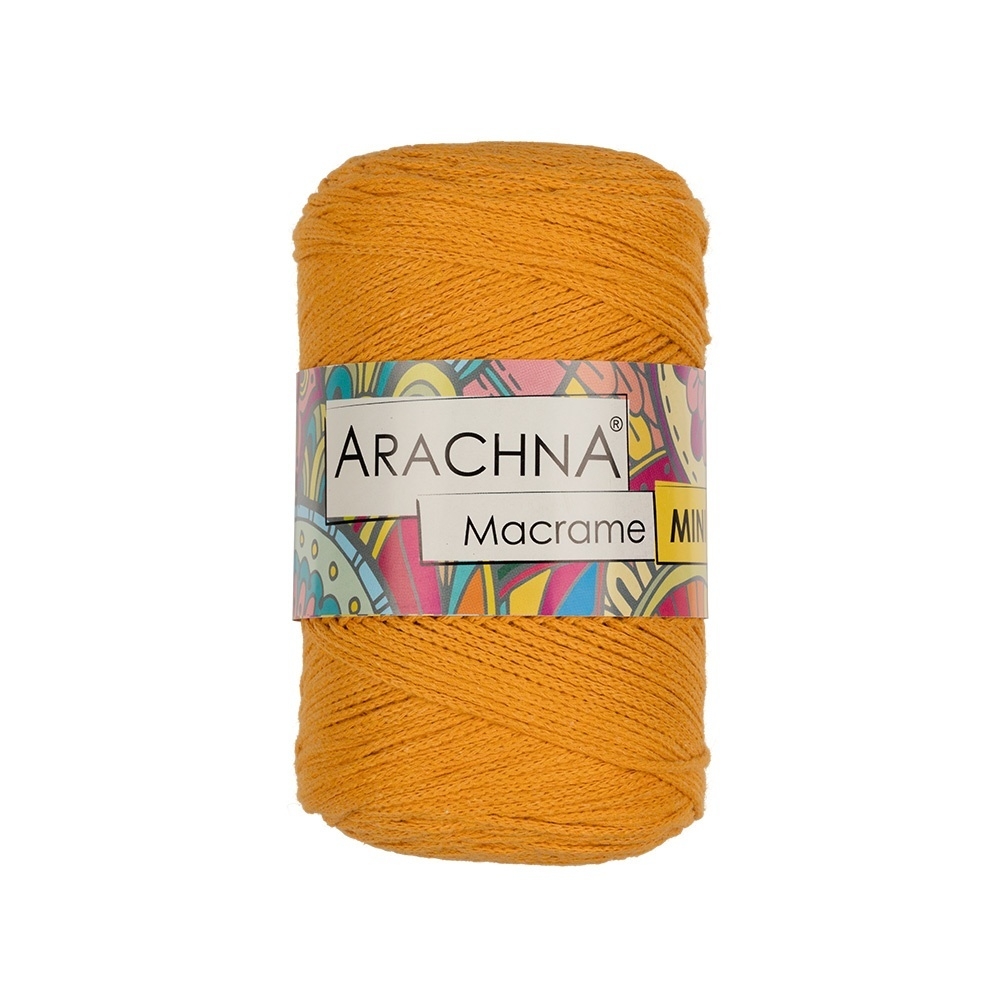 фото Пряжа arachna macrame mini №20 желтый