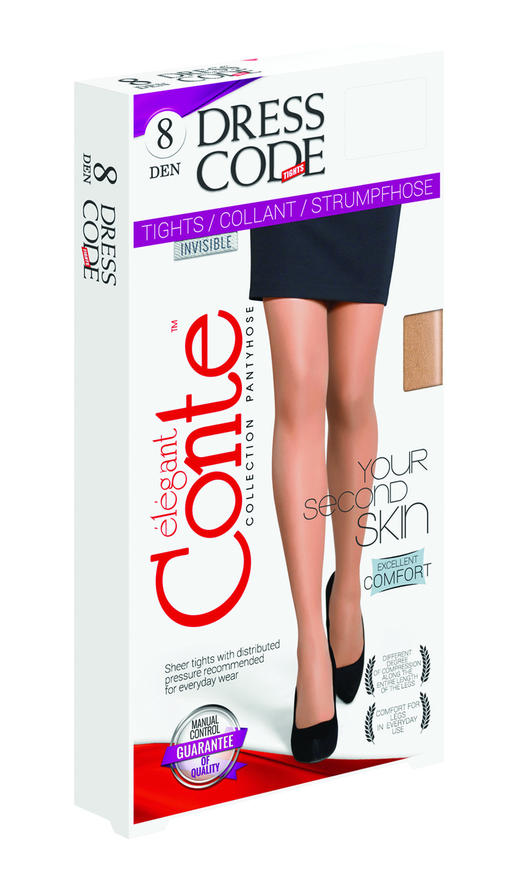 

Колготки женские Conte DRESS CODE 8 бежевые 2, Бежевый, DRESS CODE 8