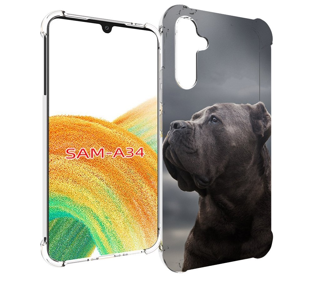 

Чехол MyPads кане корсо для Samsung Galaxy A34, Tocco