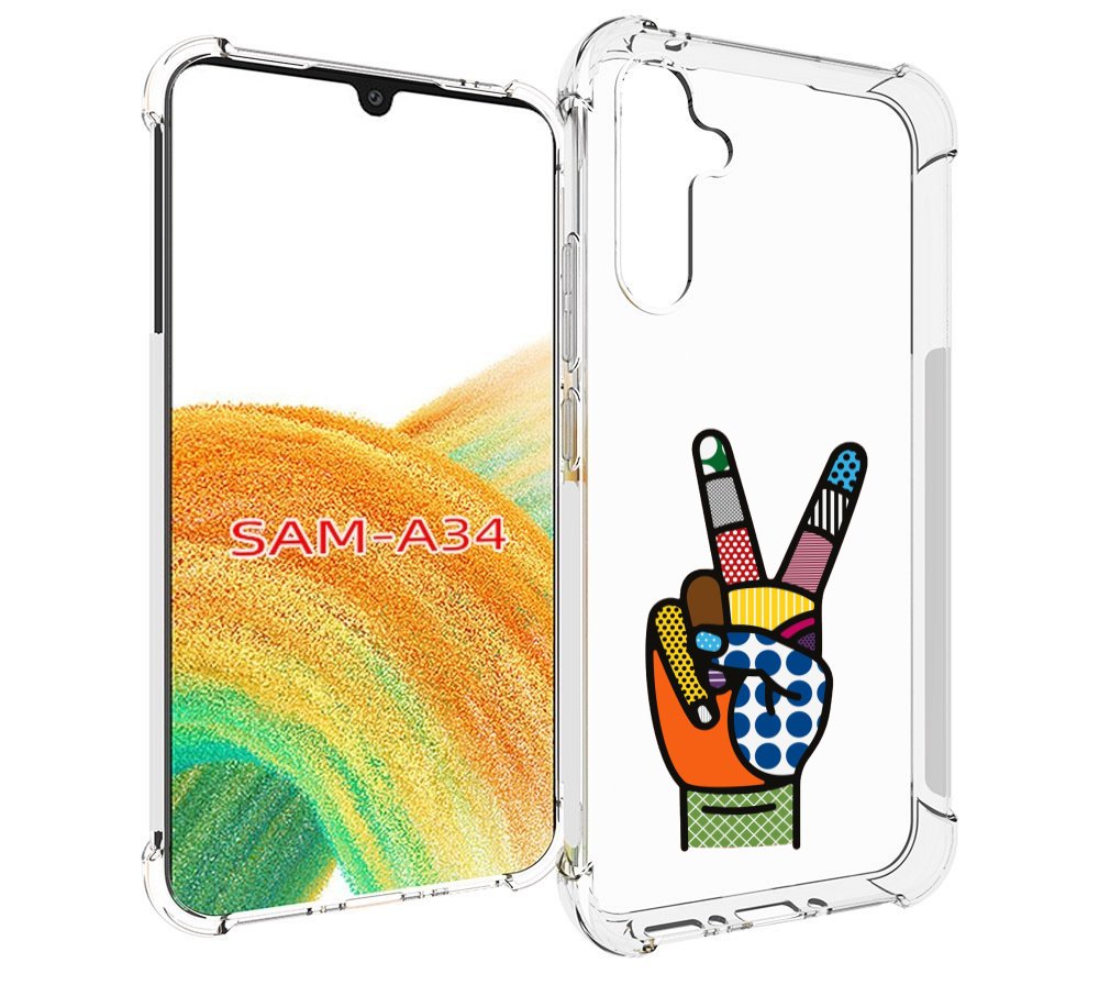 

Чехол MyPads йоу пальчики для Samsung Galaxy A34, Tocco