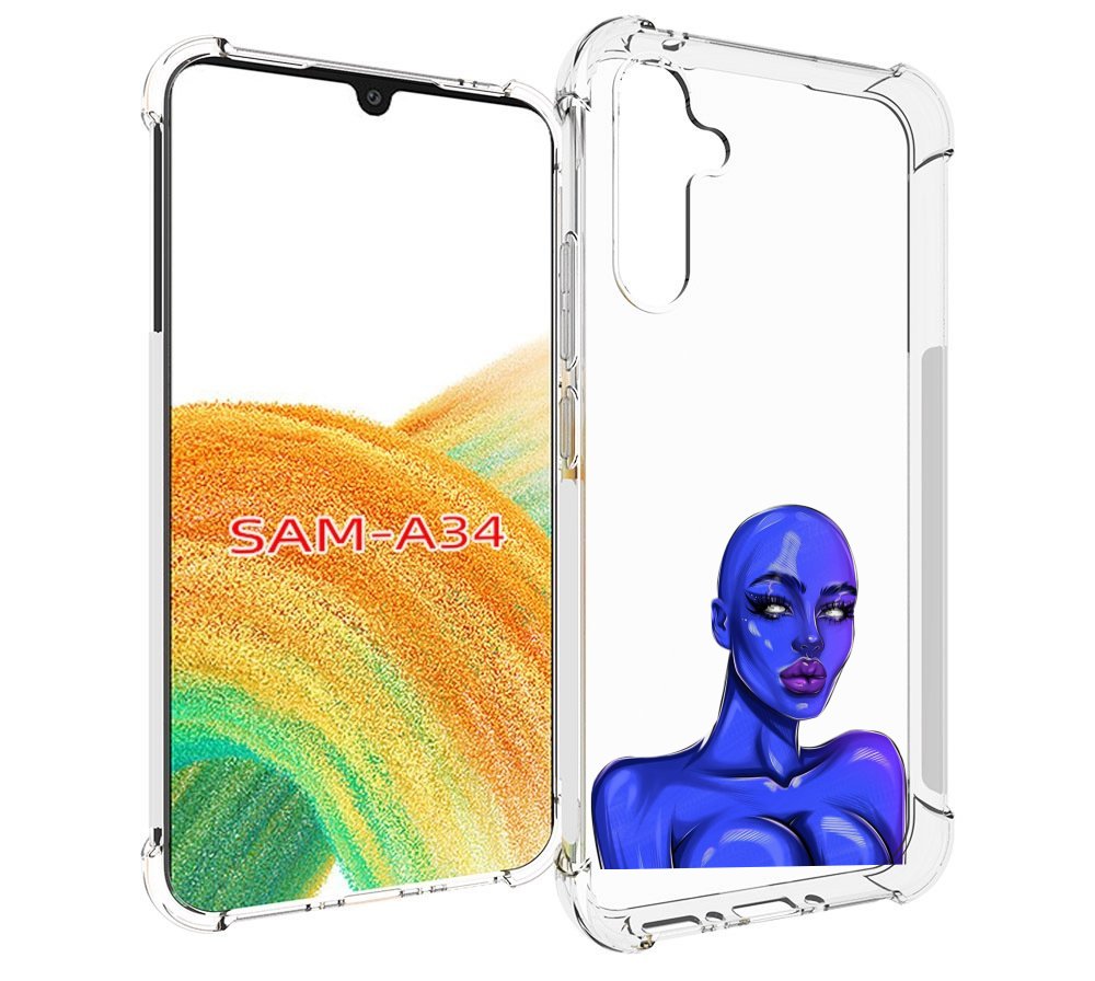 

Чехол MyPads инопланетянка для Samsung Galaxy A34, Tocco