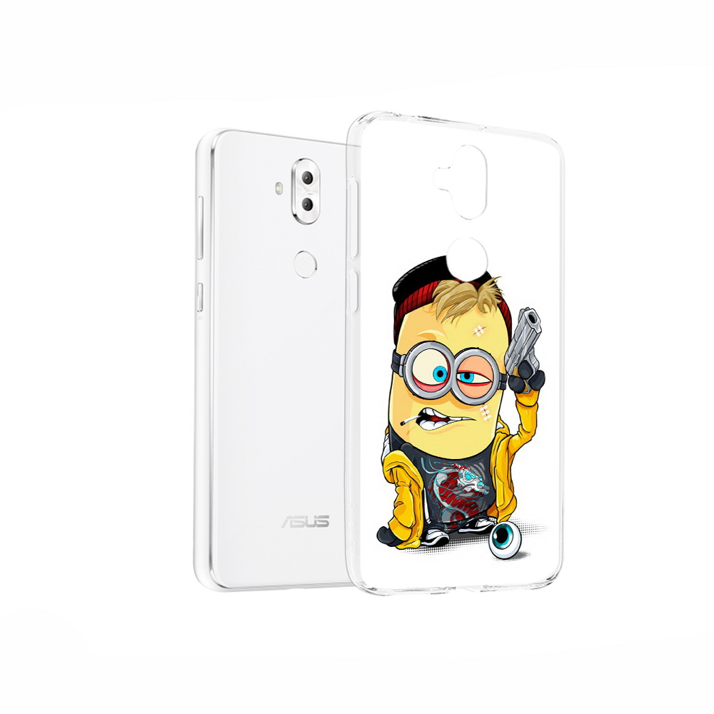 

Чехол MyPads Tocco для Asus ZenFone 5 Lite (ZC600KL) миньон бандит, Прозрачный, Tocco