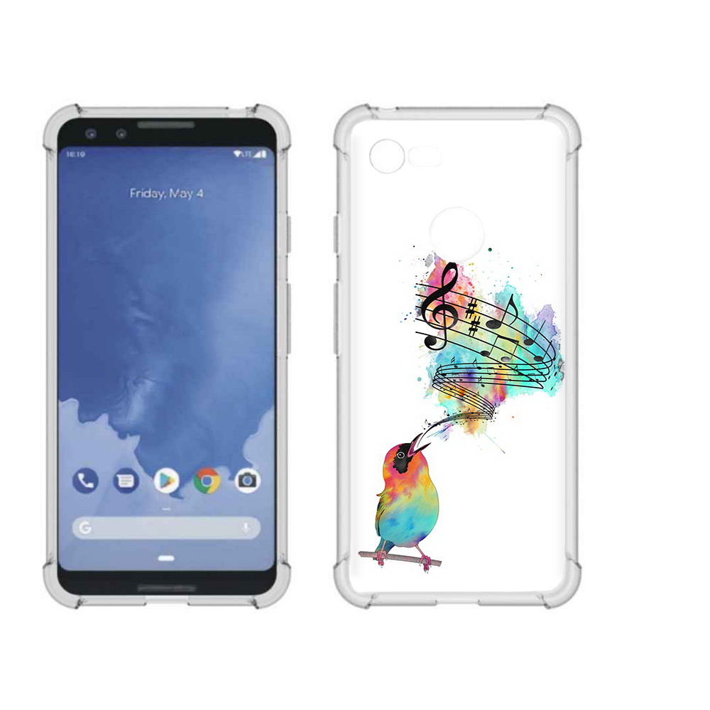 

Чехол MyPads Tocco для Google Pixel 3 певчая птичка, Прозрачный, Tocco