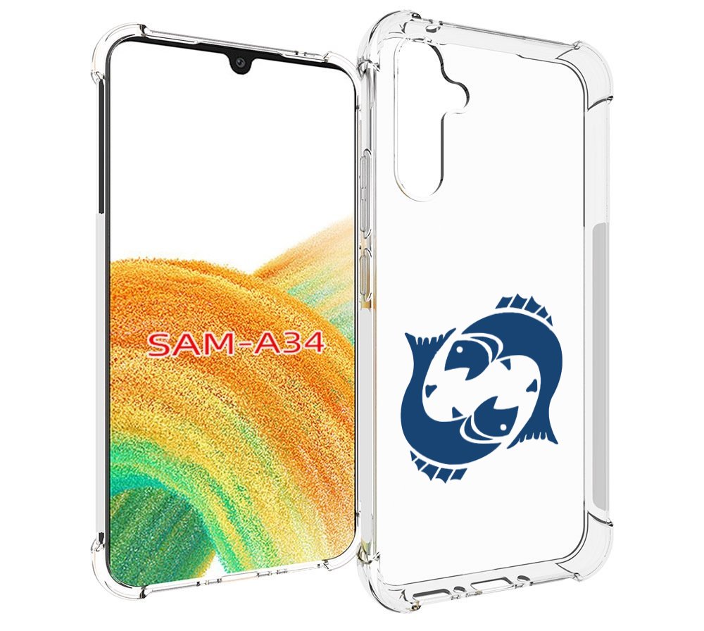 

Чехол MyPads знак-зодиака-рыбы-7 для Samsung Galaxy A34, Tocco