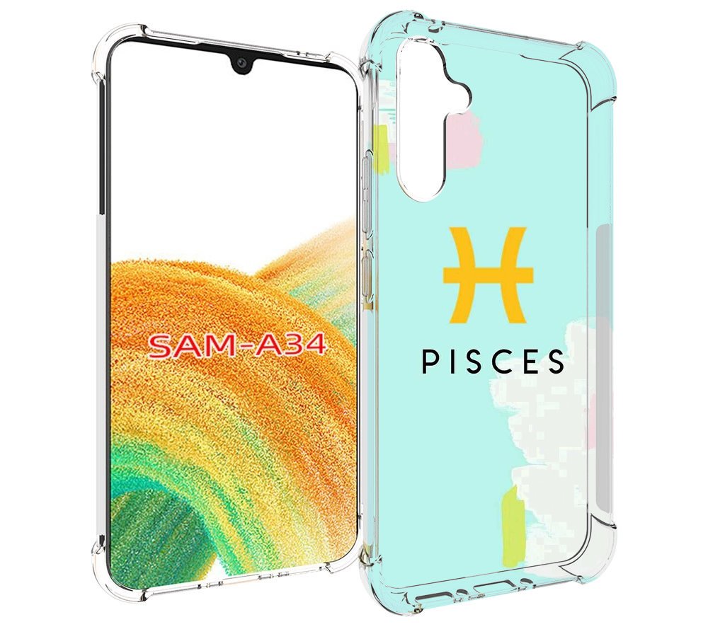 

Чехол MyPads знак-зодиака-рыбы-2 для Samsung Galaxy A34, Tocco