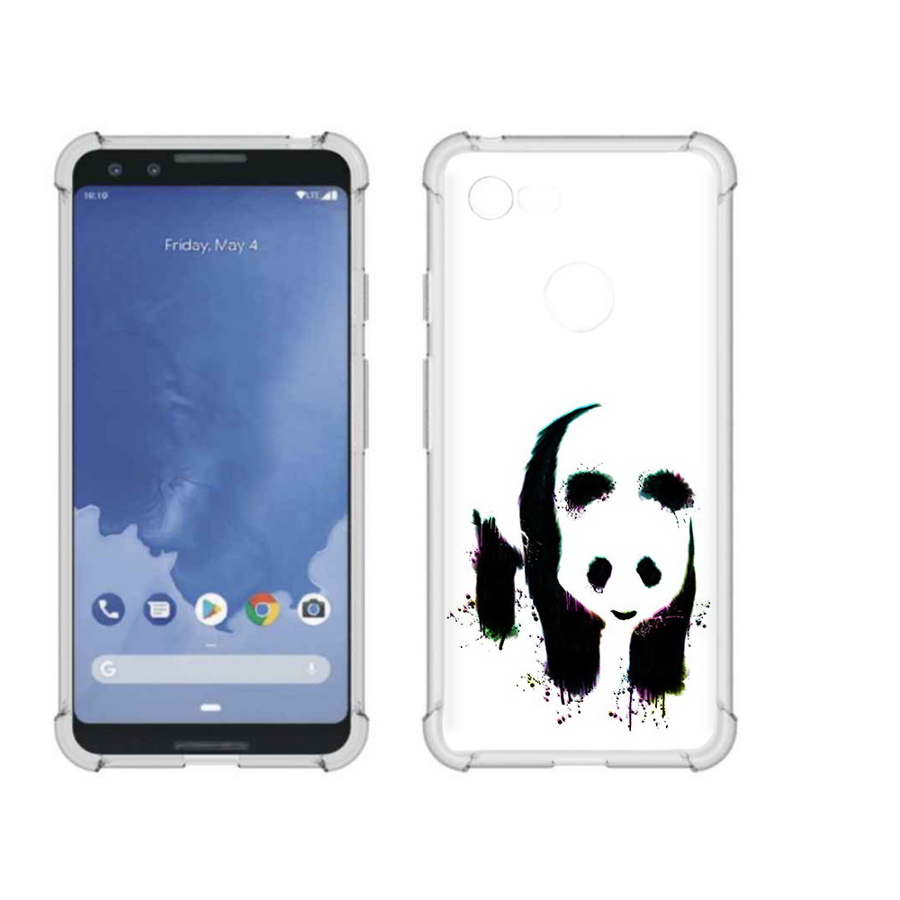 

Чехол MyPads Tocco для Google Pixel 3 панда в акварели, Прозрачный, Tocco