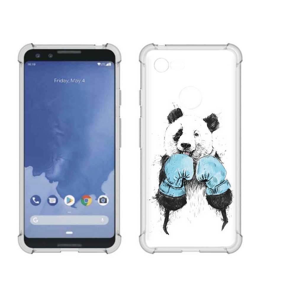 

Чехол MyPads Tocco для Google Pixel 3 панда боксер, Прозрачный, Tocco