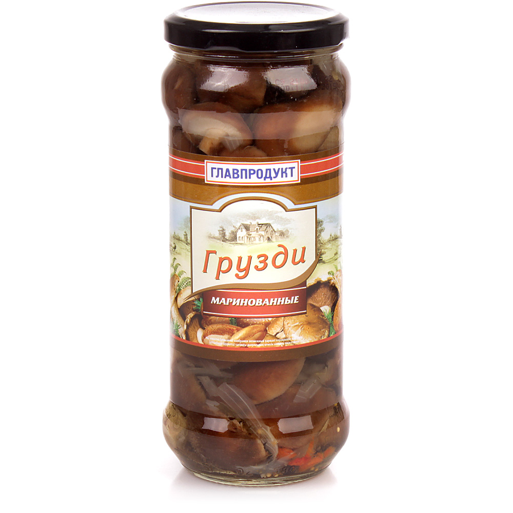 

Грибы Главпродукт грузди, маринованные, 580 мл