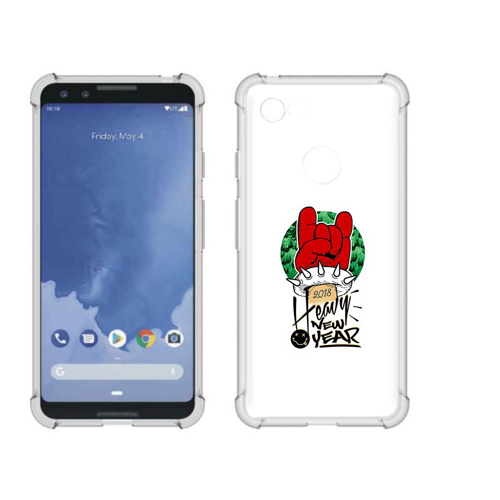 

Чехол MyPads Tocco для Google Pixel 3 Гангстер новый год, Прозрачный, Tocco