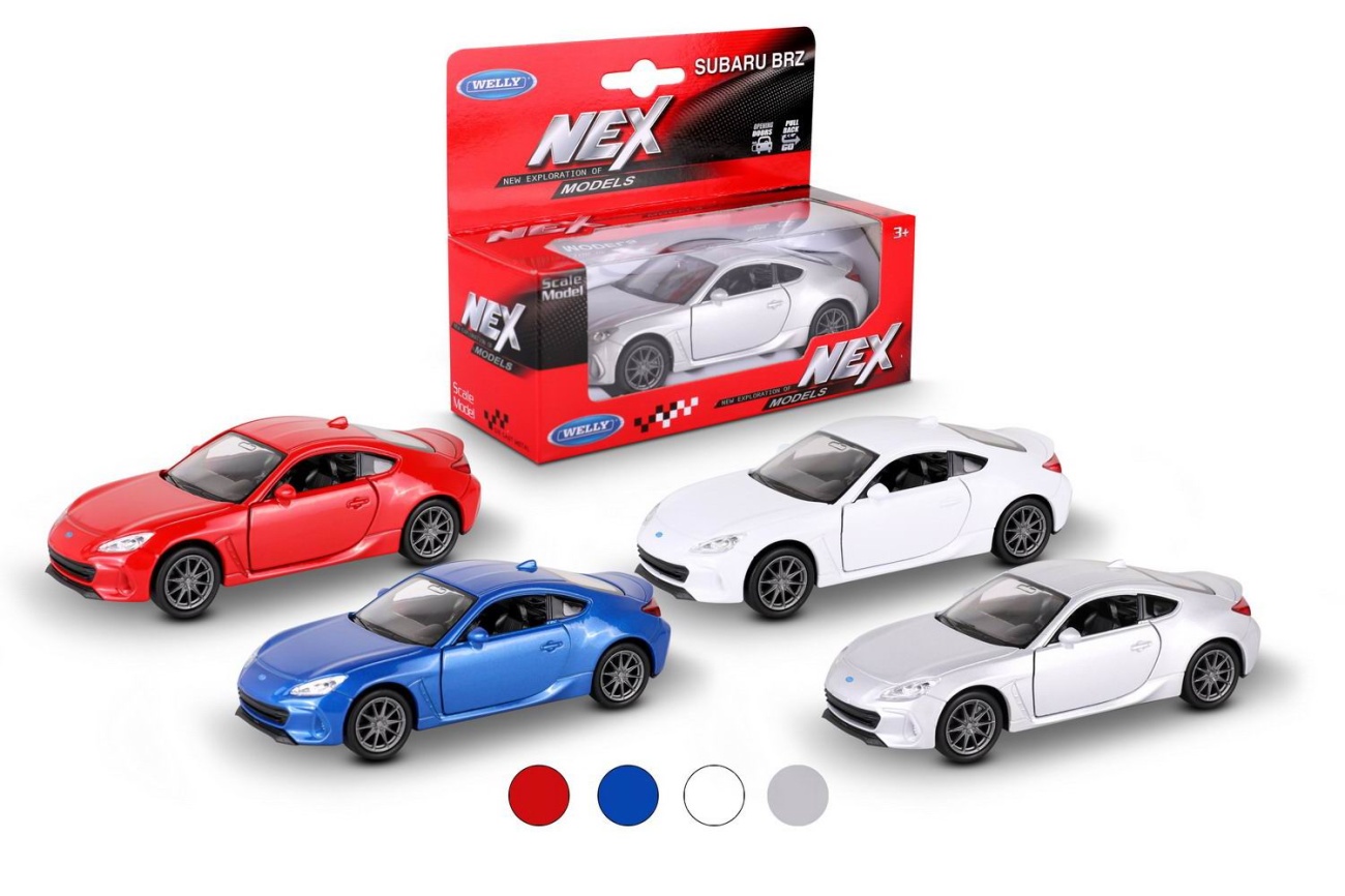 

Машинка Welly 1:38 SUBARU BRZ цвета в асс. 43812W 1 шт, Разноцветный